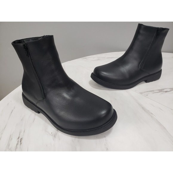 NEW NO BOX Size 10 5E EXTRA WIDE Propet Troy Men's Boots n Black MBA005L